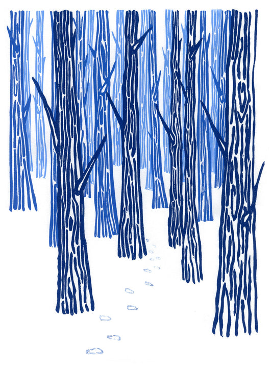 Woods in Winter art print