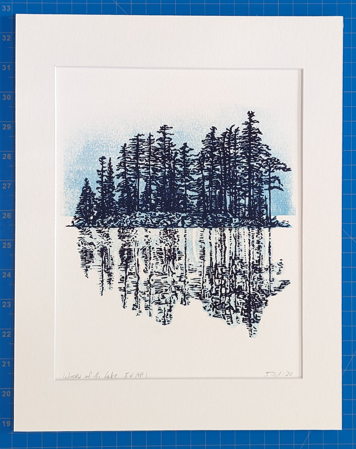 WOODS OF THE LAKE limited edition handmade print