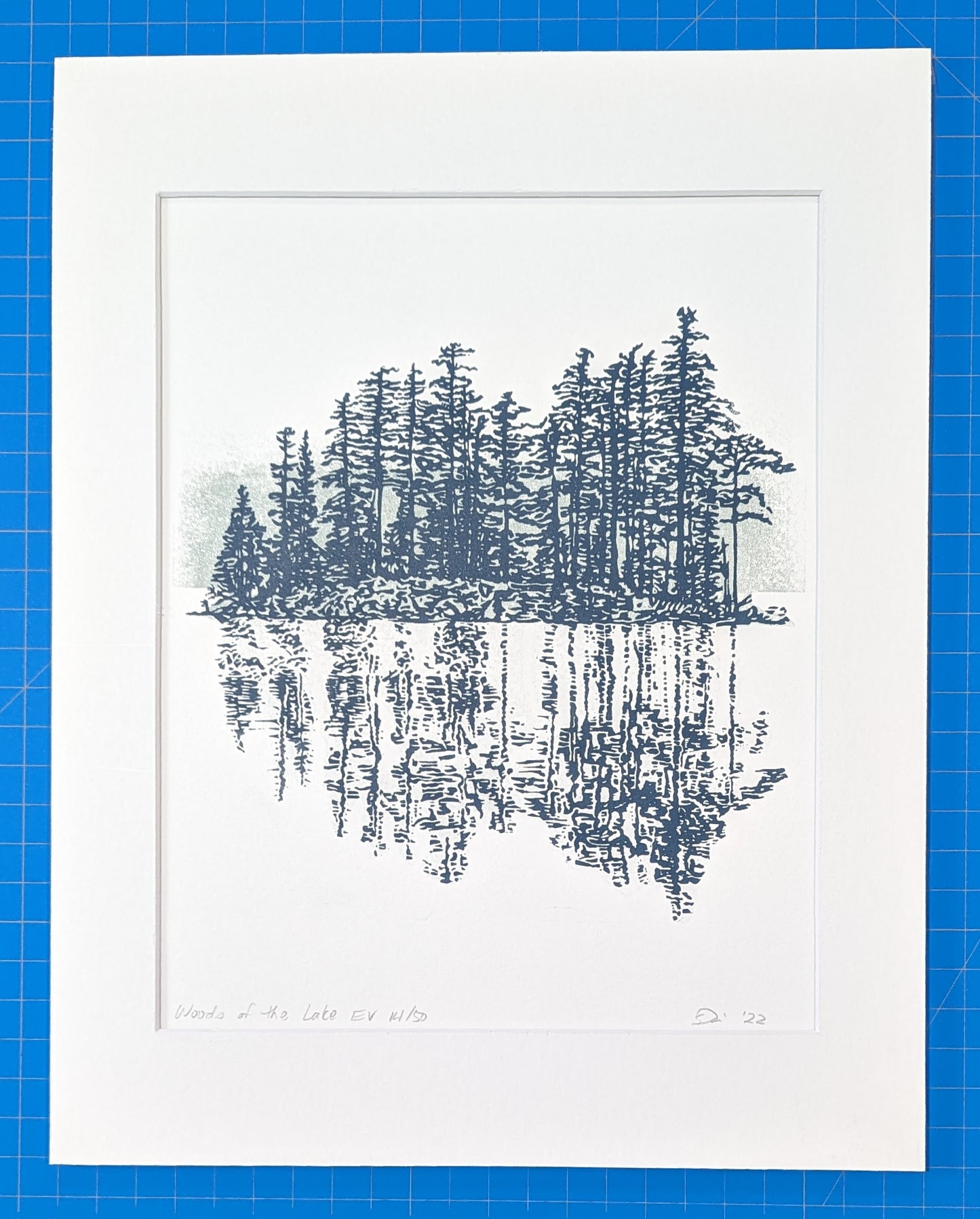 WOODS OF THE LAKE limited edition handmade print