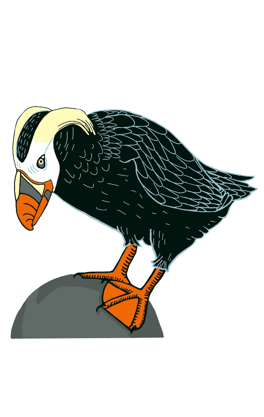 TUFTED PUFFIN vinyl sticker