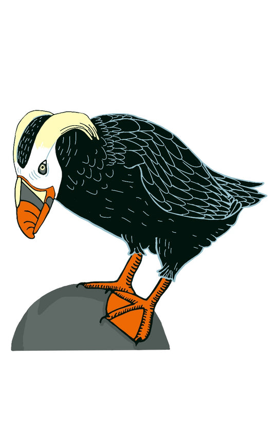 TUFTED PUFFIN vinyl sticker