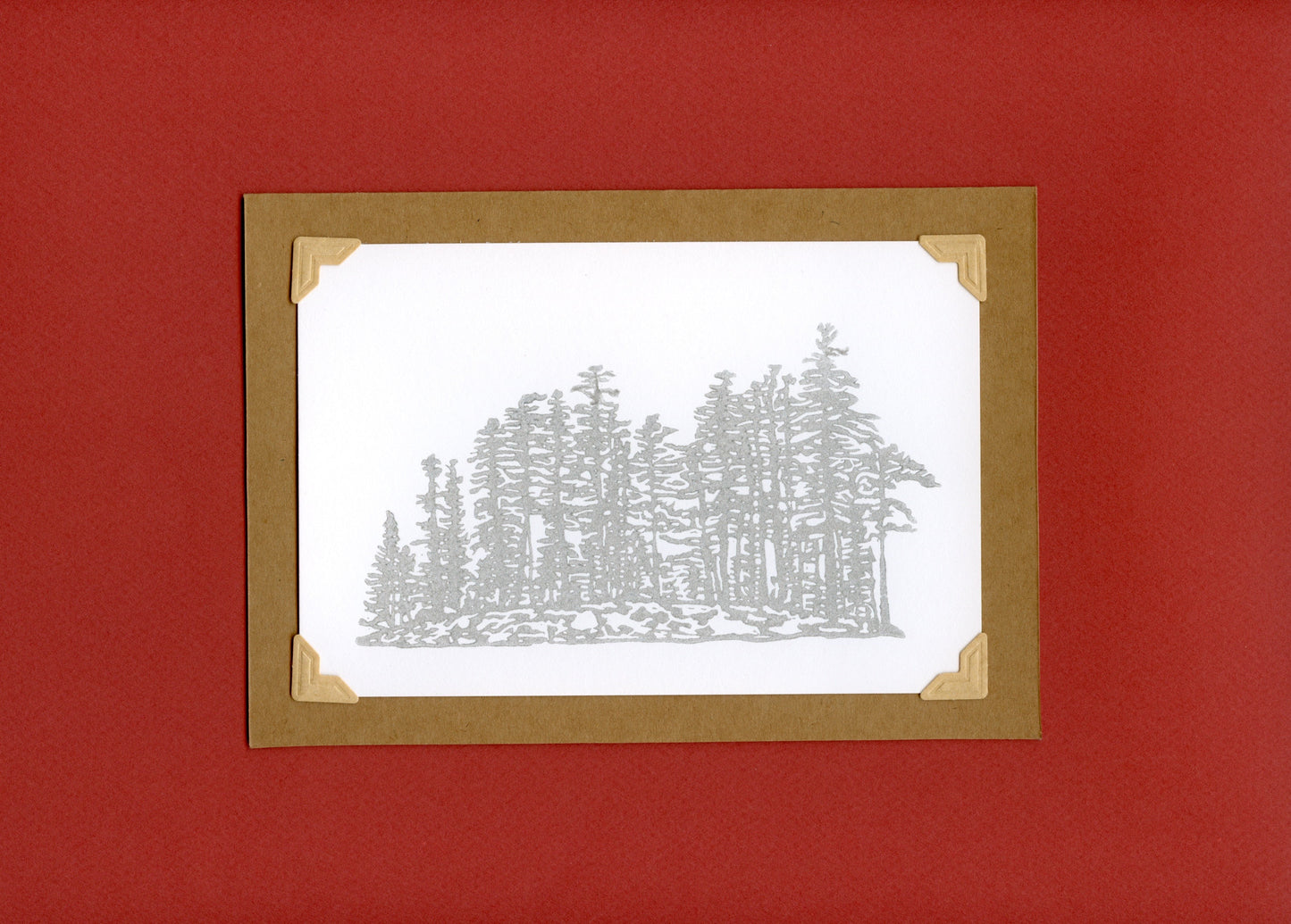 SILVER ISLAND handprinted card