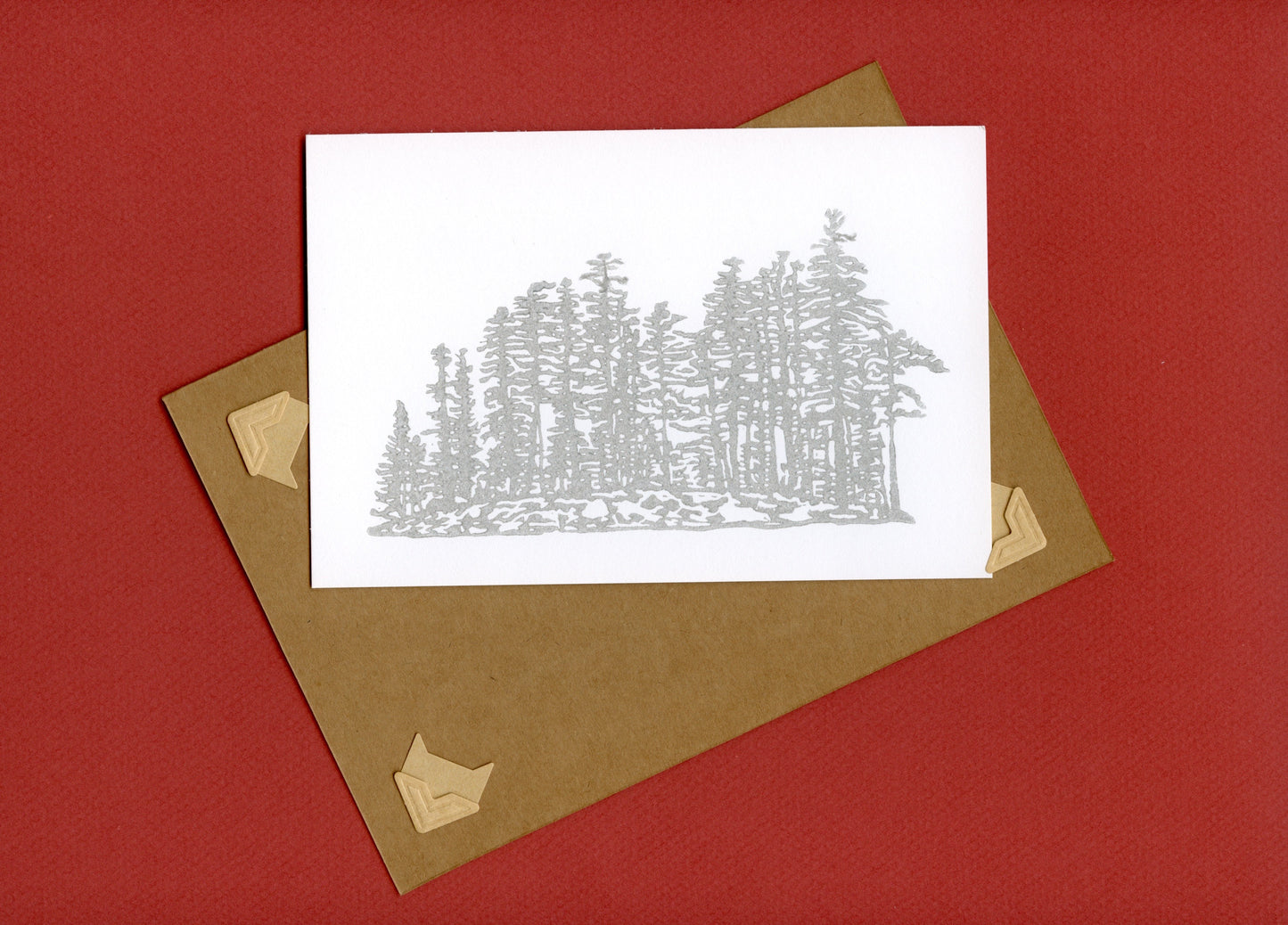 SILVER ISLAND handprinted card