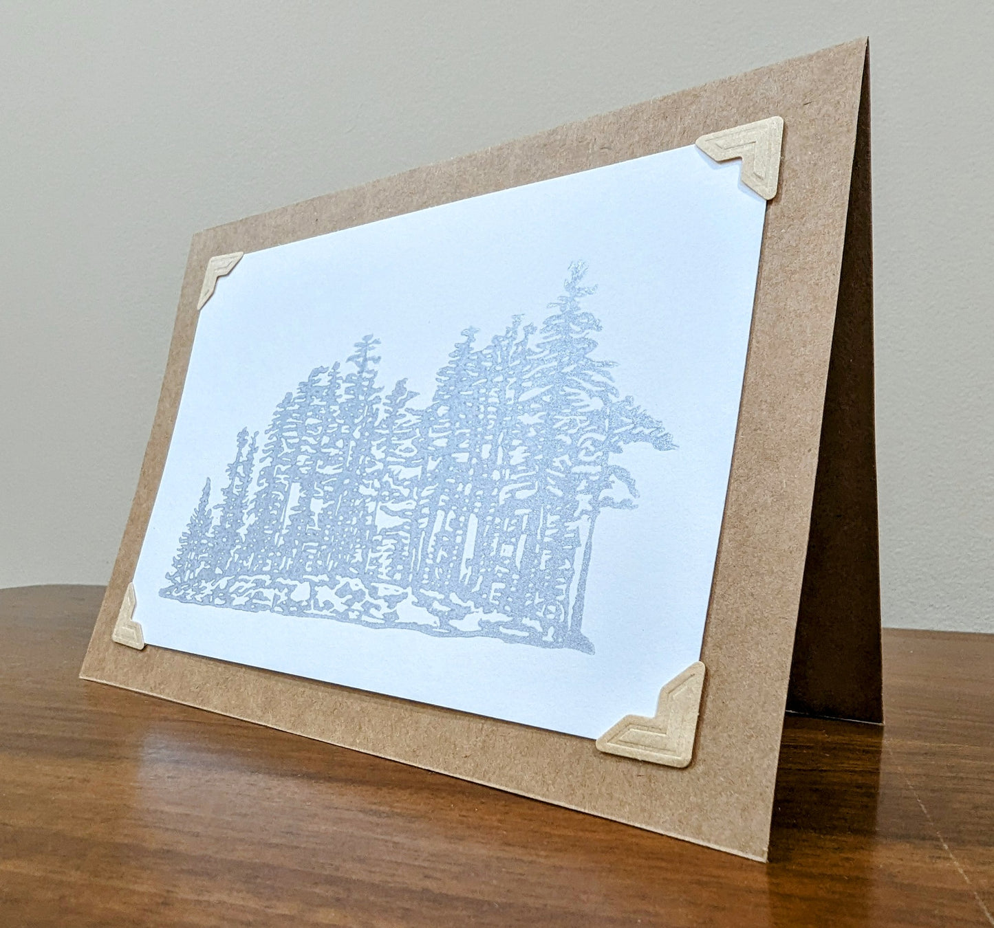 SILVER ISLAND handprinted card