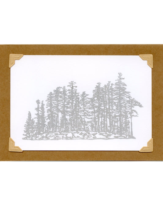 SILVER ISLAND handprinted card